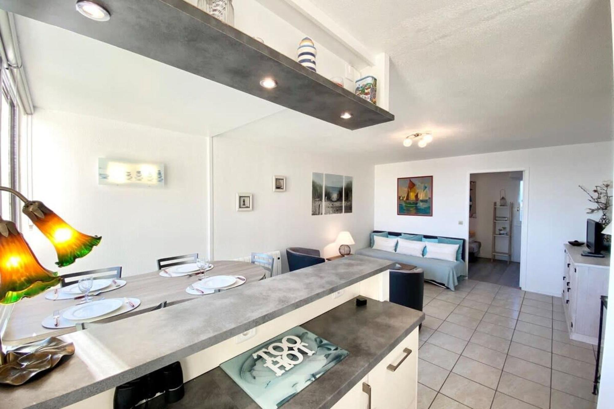 Superbe T3 Cosy Vue Mer 180 Ploemeur Kültér fotó