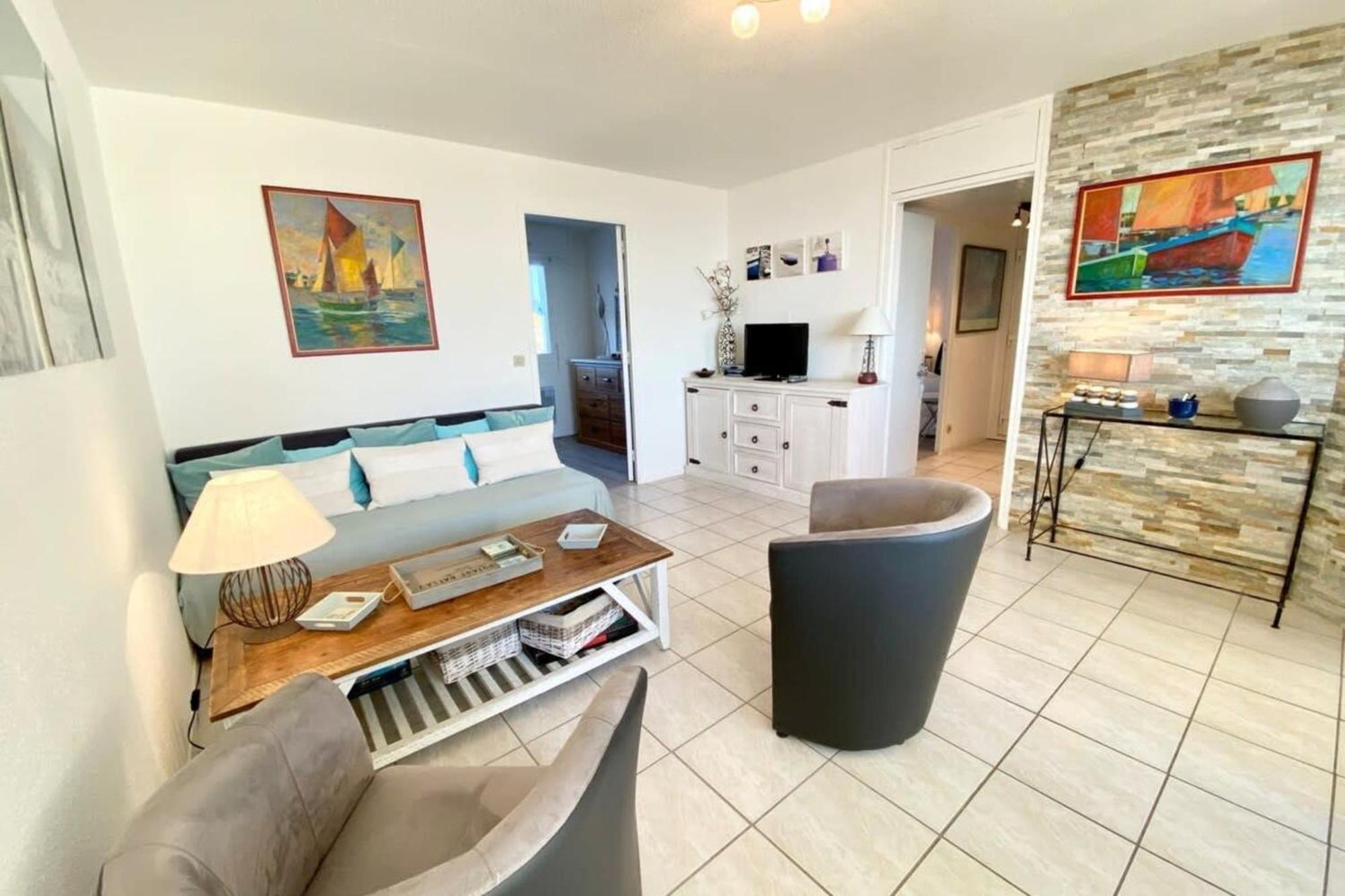 Superbe T3 Cosy Vue Mer 180 Ploemeur Kültér fotó