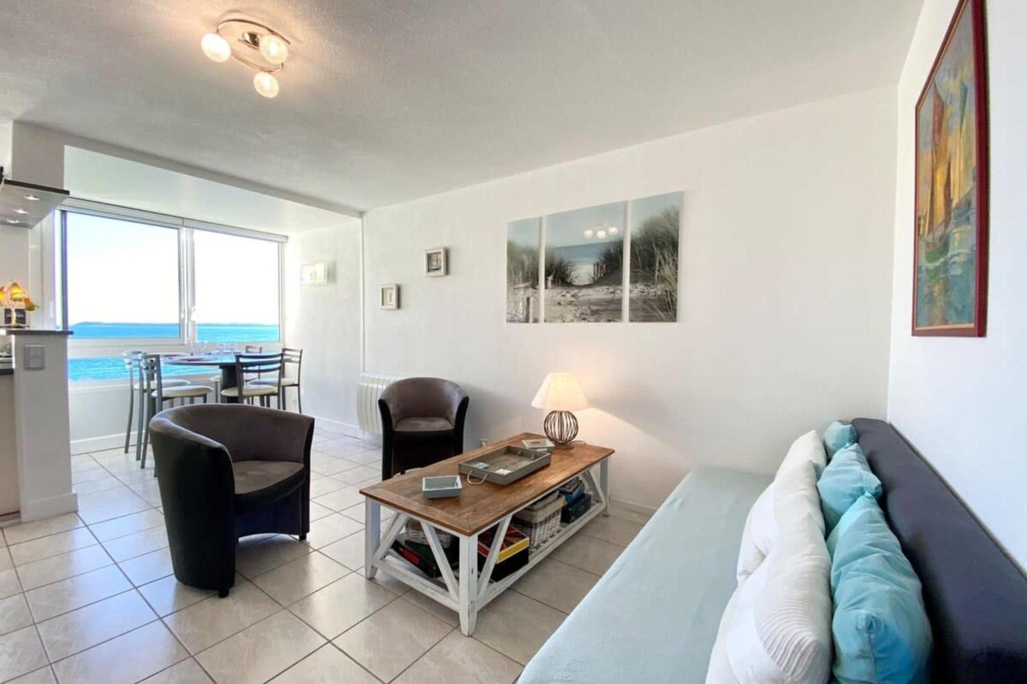 Superbe T3 Cosy Vue Mer 180 Ploemeur Kültér fotó