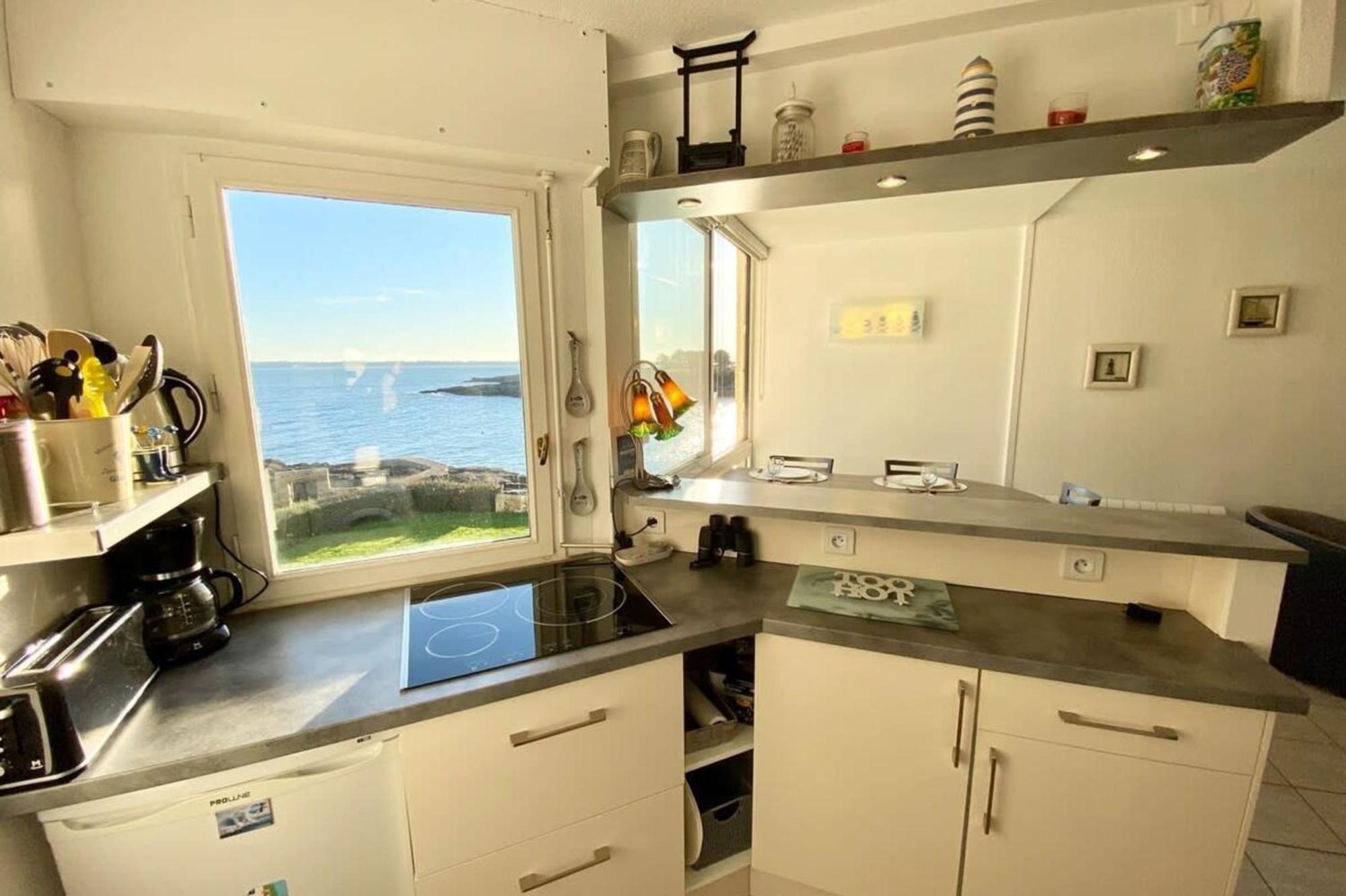 Superbe T3 Cosy Vue Mer 180 Ploemeur Kültér fotó
